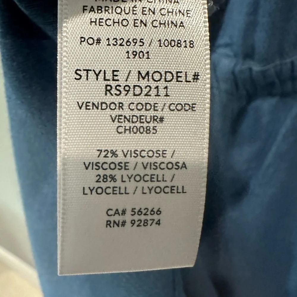 Splendid lightweight denim faux wrap dress Sz M - Picture 8 of 10